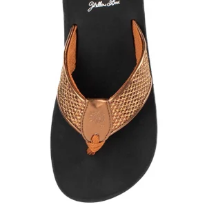 Women Yellow Box Flip Flops>Feba