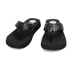 Women Yellow Box Flip Flops>Feba