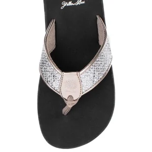 Women Yellow Box Flip Flops>Feba