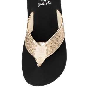 Women Yellow Box Flip Flops>Feba