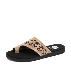 Women Yellow Box Flip Flops>Feeza Knit Sandal