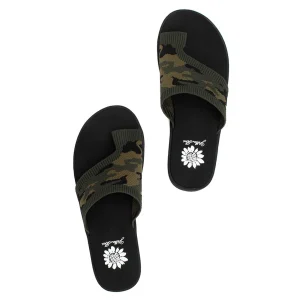 Women Yellow Box Flip Flops>Feeza Knit Sandal