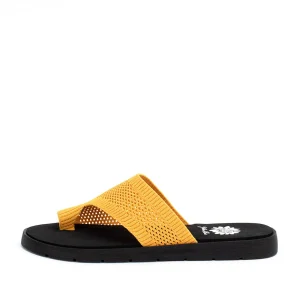 Women Yellow Box Flip Flops>Feeza Knit Sandal
