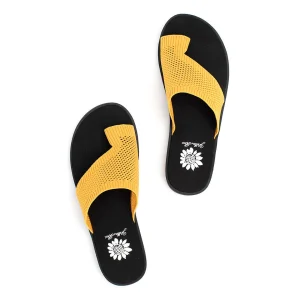 Women Yellow Box Sandals>Feeza Knit Sandal