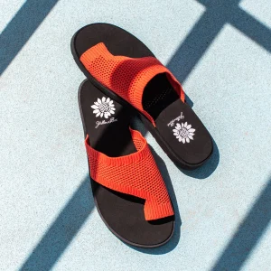 Women Yellow Box Sandals>Feeza Knit Sandal