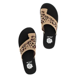 Women Yellow Box Flip Flops>Feeza Knit Sandal
