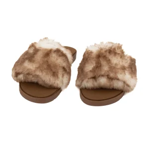 Women Yellow Box Sandals>Felah Fur Sandal