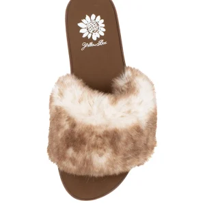 Women Yellow Box Sandals>Felah Fur Sandal