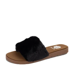 Women Yellow Box Sandals>Felah Fur Sandal