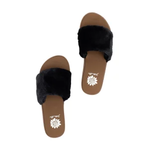 Women Yellow Box Sandals>Felah Fur Sandal