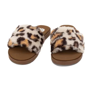 Women Yellow Box Slippers>Felah Fur Sandal