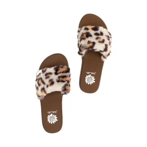 Women Yellow Box Sandals>Felah Fur Sandal