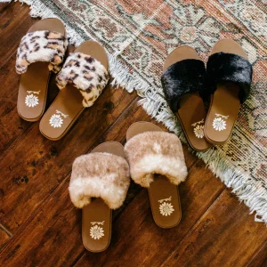 Women Yellow Box Sandals>Felah Fur Sandal