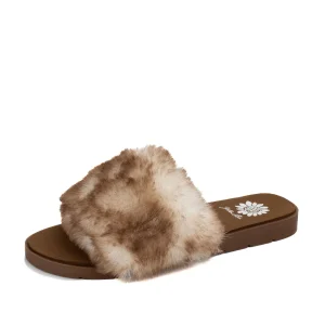 Women Yellow Box Sandals>Felah Fur Sandal