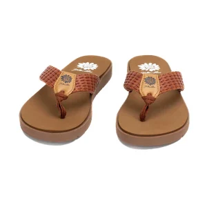 Women Yellow Box Flip Flops>Feorah