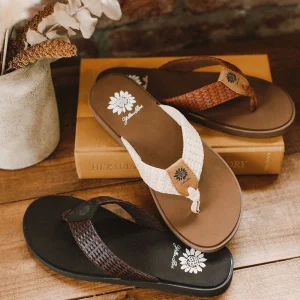 Women Yellow Box Flip Flops>Feorah