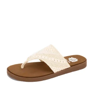 Women Yellow Box Flip Flops>Feria