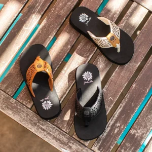 Women Yellow Box Flip Flops>Ficus Flip Flop