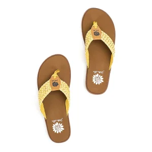 Women Yellow Box Sandals>Fida