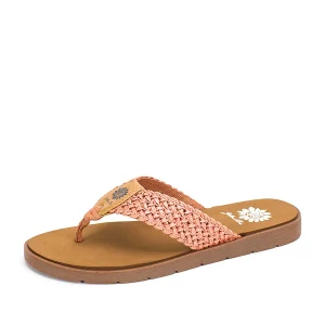 Women Yellow Box Flip Flops>Fida