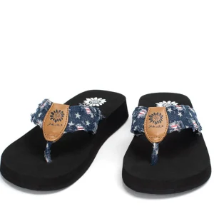 Women Yellow Box Flip Flops>Firework Flip Flop