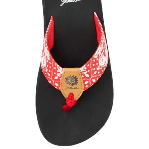 Women Yellow Box Flip Flops>Flander