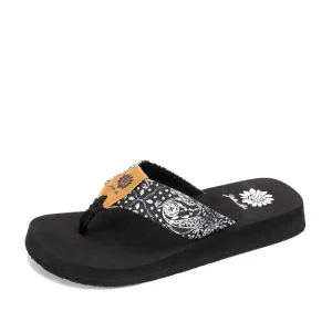 Women Yellow Box Flip Flops>Flander