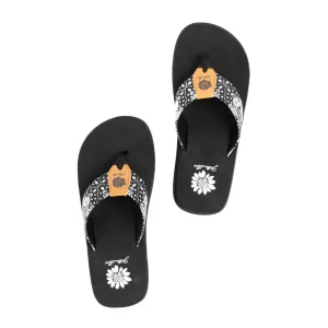 Women Yellow Box Flip Flops>Flander