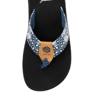 Women Yellow Box Flip Flops>Flander