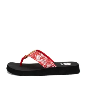 Women Yellow Box Flip Flops>Flander