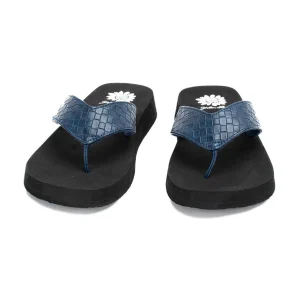 Women Yellow Box Flip Flops>Flattery