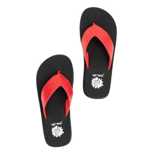 Women Yellow Box Flip Flops>Flattery