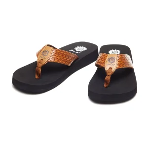 Women Yellow Box Flip Flops>Flax Flip Flop