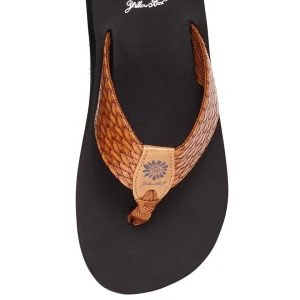 Women Yellow Box Flip Flops>Flax Flip Flop
