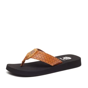 Women Yellow Box Flip Flops>Flax Flip Flop