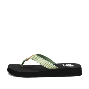 Women Yellow Box Flip Flops>Fleta