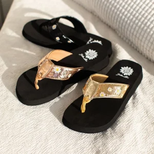 Women Yellow Box Flip Flops>Flier