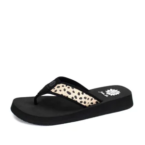 Women Yellow Box Flip Flops>Florena