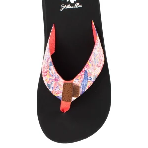Women Yellow Box Flip Flops>Flounder Flip Flop