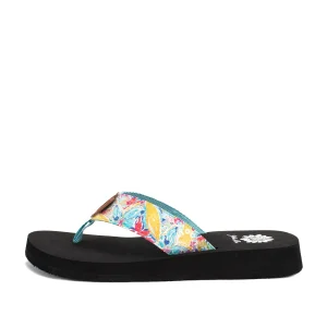 Women Yellow Box Flip Flops>Flounder Flip Flop