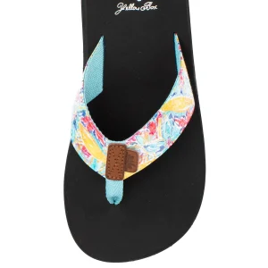 Women Yellow Box Flip Flops>Flounder Flip Flop