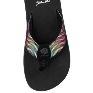 Women Yellow Box Flip Flops>Foliage