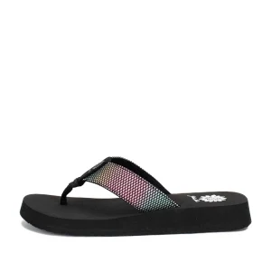 Women Yellow Box Flip Flops>Foliage