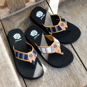 Women Yellow Box Flip Flops>Fortify