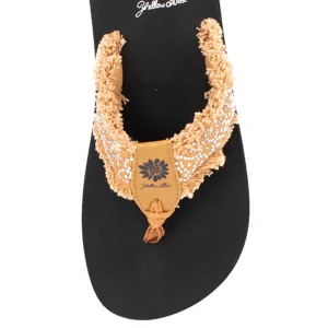 Women Yellow Box Flip Flops>Foseta