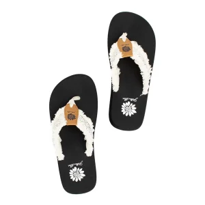 Women Yellow Box Flip Flops>Foseta