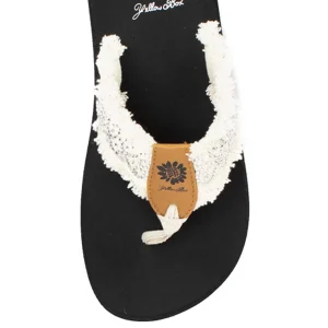 Women Yellow Box Flip Flops>Foseta