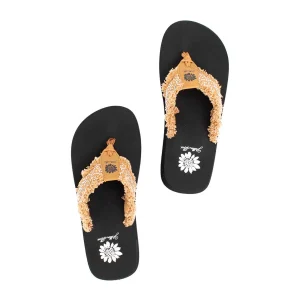 Women Yellow Box Flip Flops>Foseta