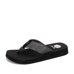 Women Yellow Box Flip Flops>Franklen