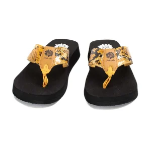 Women Yellow Box Flip Flops>Freja